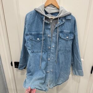 Central Park West Blue Denim Jacket
